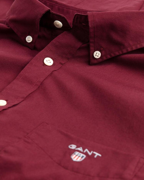 GANT Thunder Red Fitted Comfort Oxford Button Down Shirt 364202 Size M NWT
