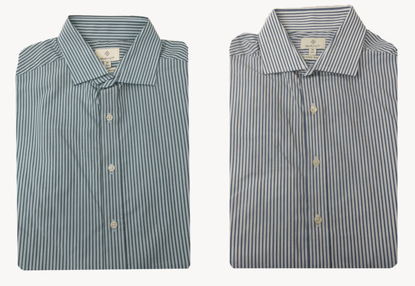 GANT DIAMOND G Men's Bi-Color Striped Fitted Spread 383947 Size 39 NWT