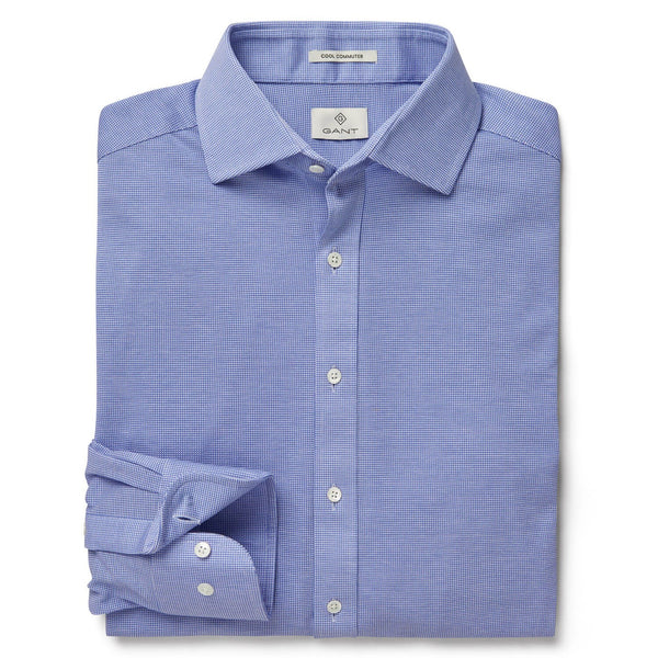 GANT DIAMOND G Men's Fitted Woven Pique Spread Collar 384277 Size M $145 NWT