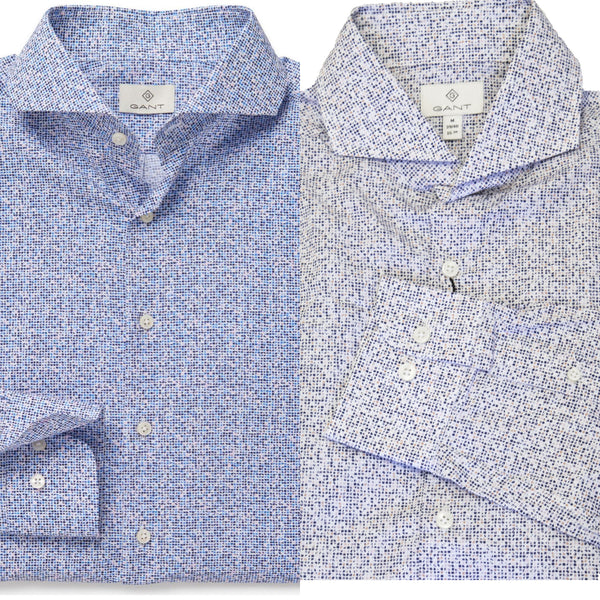 GANT DIAMOND G Men's Micro Action Art Fitted Amalfi 384627 Size M $225 NWT