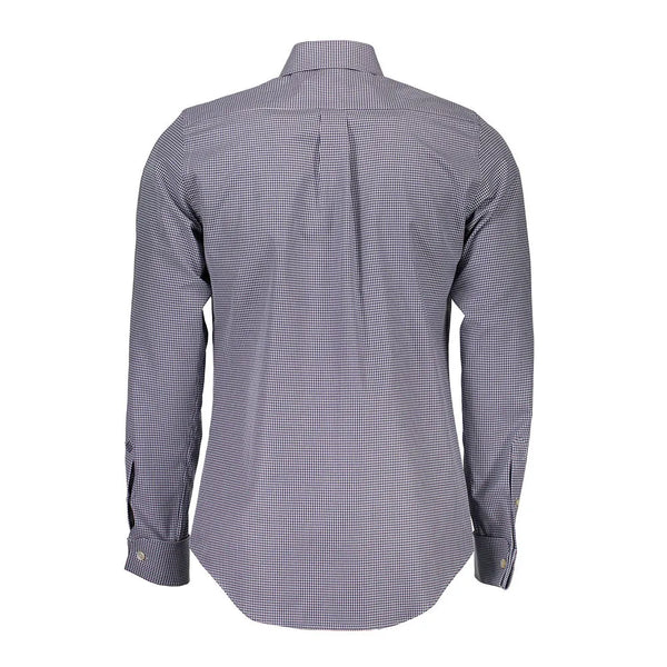 GANT DIAMOND G Marine Herringbone Gingham Fitted Shirt 385027