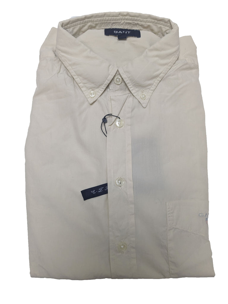 GANT Men's Panacotta Well Fleet Poplin E-Z Button Down Shirt Size Large NWT