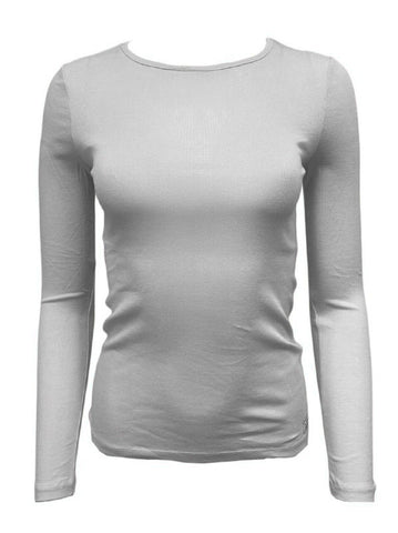 GANT Women's Eggshell 1x1 Rib Long Sleeve Tee 404700 Size X-Large