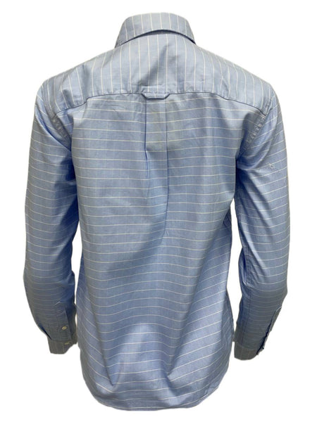 GANT Women's Light Sky Checked PPO BF Shirt 432068 Size 10