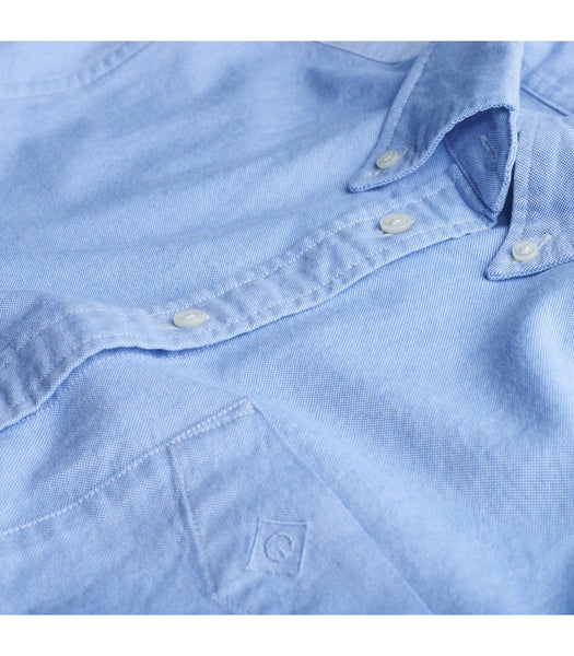 GANT RUGGER DIAMOND G Women's Clay Blue Perfect Oxford Shirt