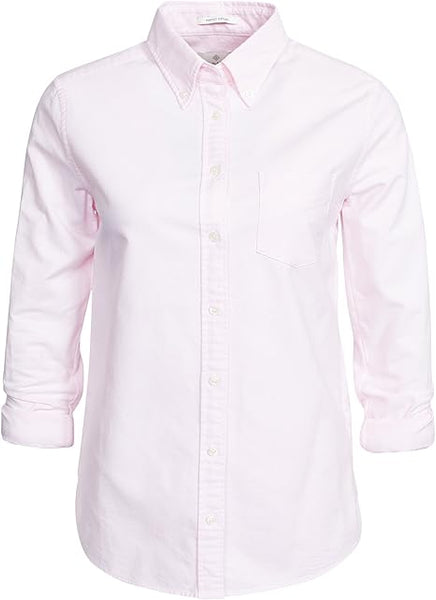 GANT RUGGER DIAMOND G Women's Pastel Pink Perfect Oxford Shirt
