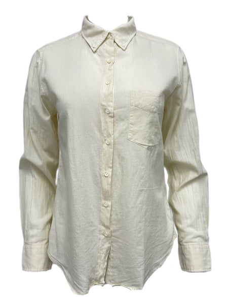 GANT RUGGER Women's Cream Selvage Madras Shirt 432148 Size XL