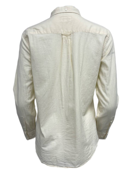 GANT RUGGER Women's Cream Selvage Madras Shirt 432148 Size XL
