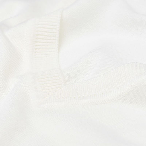 GANT Women's Nature White Merino V-Neck Sweater 482605 Size S $215 NWT