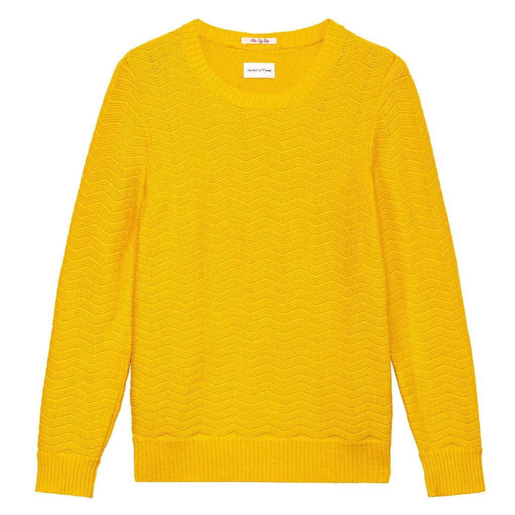 GANT RUGGER Women's Mango Zig Zag Sweater 488814 Size X-Large