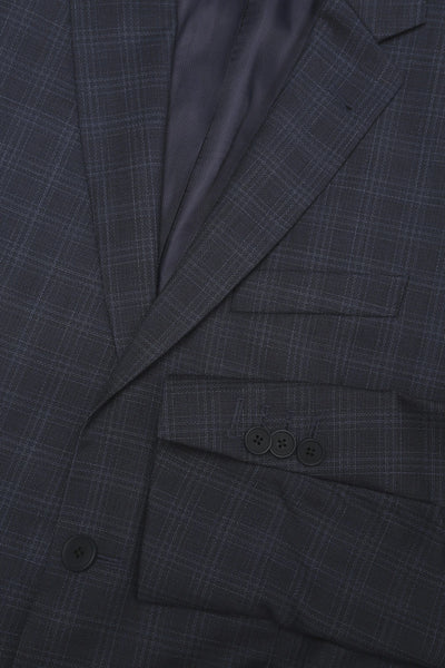 GANT DIAMOND G Classic Blue Tonal Check Blazer 7705017 Size 38 NWT