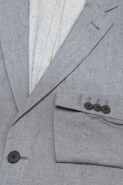 GANT Men's Grey Melange Stretch Linen Blazer  7705019 Size 38 NWT