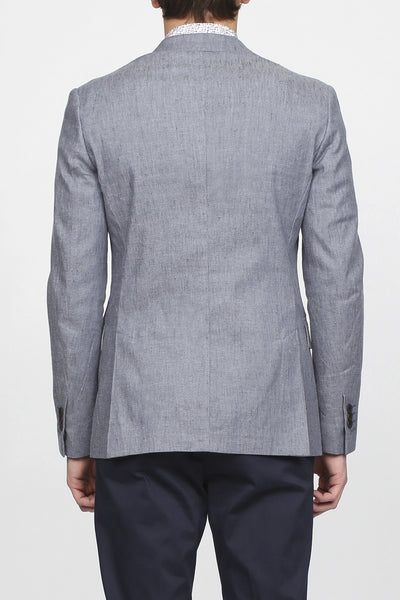 GANT Men's Grey Melange Stretch Linen Blazer  7705019 Size 38 NWT