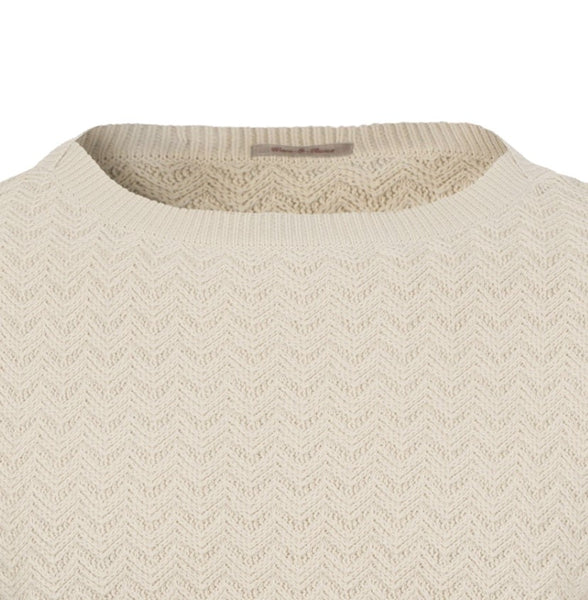 GANT RUGGER Men's Off White Wave O Rama Sweater $165 NWT