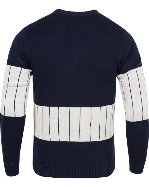 Gant Rugger Men's The Striper Sweater (84186), Harbor Navy, Medium