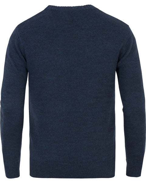 GANT Men's Blue Ocean Embroidered Knit Crew 84228 Size M $165 NWT