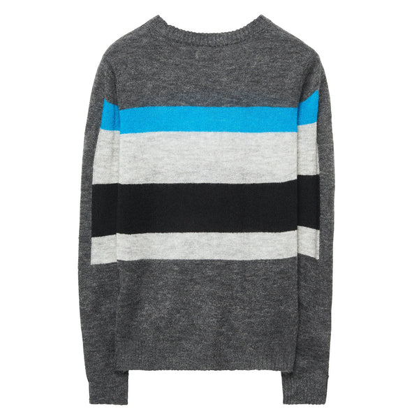 GANT Men's Charcoal Cube Jacquard Crew 89006 Size M $195 NWT