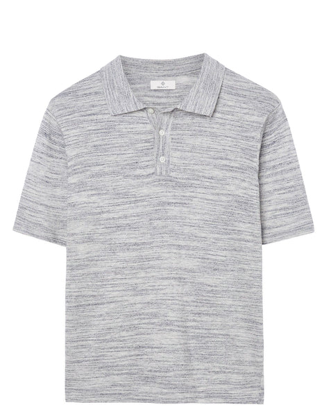 GANT Men's Space Dye Cotton Linen Short Sleeve Polo 89031 Size M $120 NWT