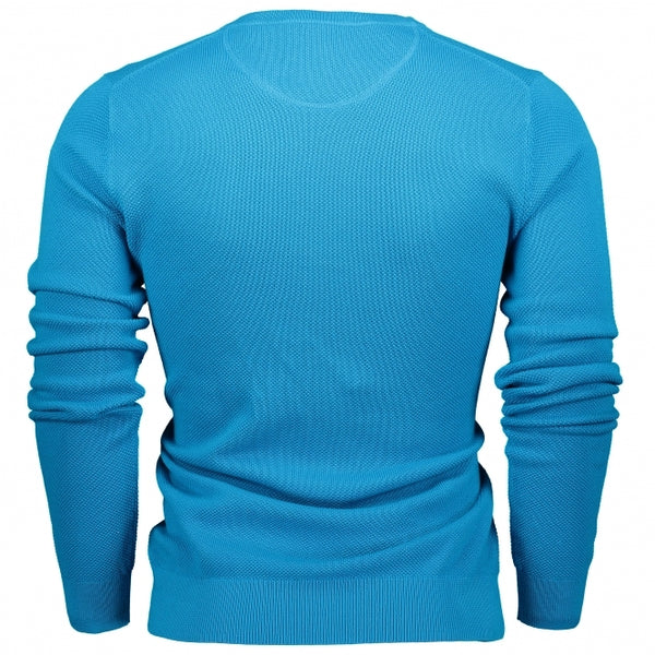 GANT Carribean Sea Men's Cotton Pique Crew Sweater 80021 Size M $145 NWT