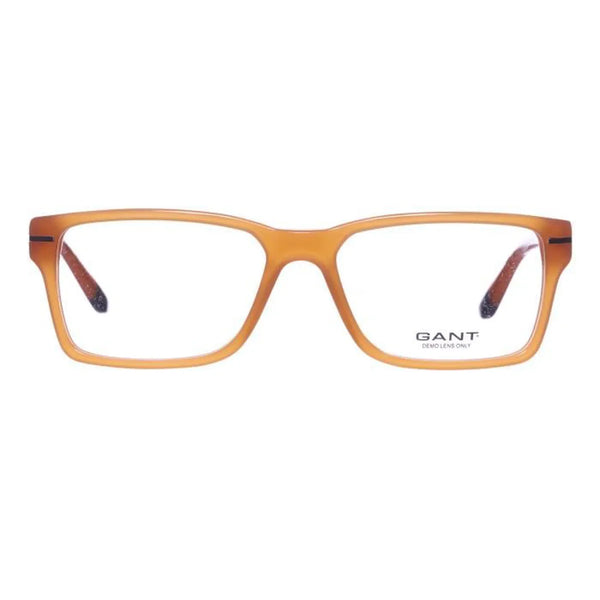 GANT Men's Square G110 Eyeglass Frames 54-16-145  -Amber Horn NEW