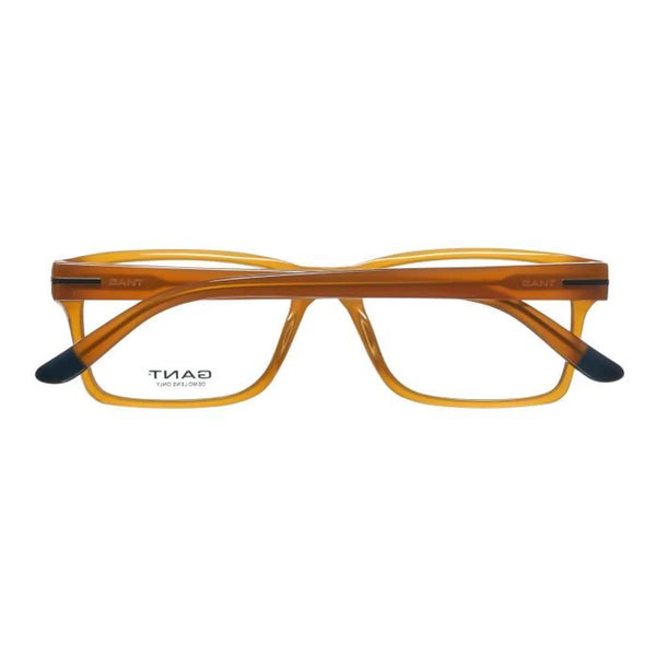 GANT Men's Square G110 Eyeglass Frames 54-16-145  -Amber Horn NEW