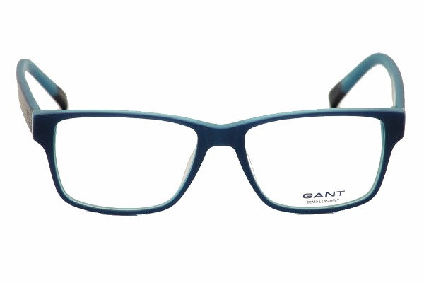 GANT Men's Rectangular G3005 Eyeglass Frames 55-16-145  -Matte Blue NEW