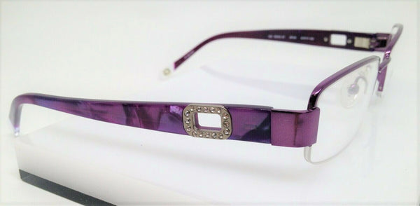 GANT Women's Semi-Rimless Swan St Eyeglass Frames 51-17-135 -Satin Purple NEW