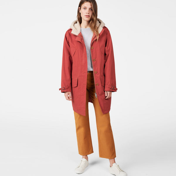 Gant Rugger Women's The Winter Flyer Coat, Small, Desert Sunset