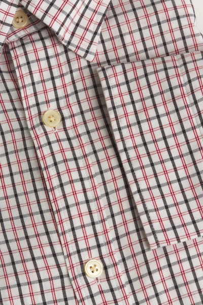 GANT Red Slim Fit Tech Prep Twill Check Button Down Shirt 3019230 Size M NWT