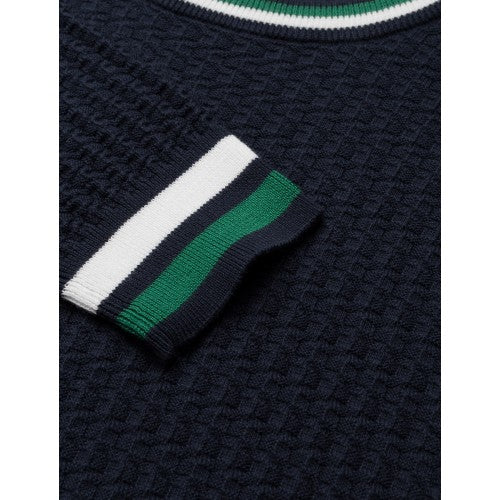 Gant USA Men's Varsity Crew Sweater, Marine, Medium