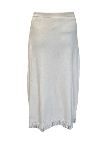 Marina Rinaldi Women's Beige Gara Knitted Skirt NWT