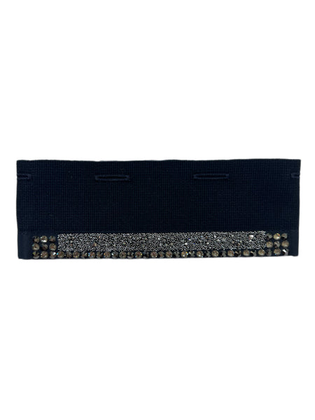 Max Mara Women's Navy Garonna Embellished Cuffs One Size NWT
