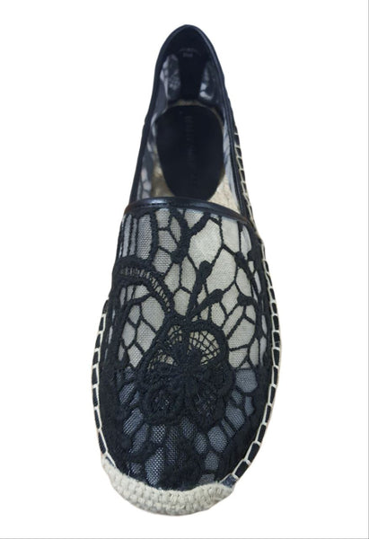 REBECCA MINKOFF Women's Black Lace Gavin Too Espadrilles #M270345 6.5 NWB