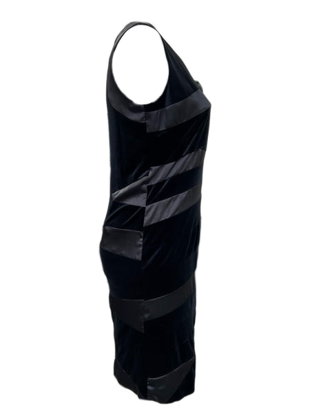 Marina Rinaldi Women's Black Genetica Velour Sleeveless Shift Dress Size 14W/23 NWT