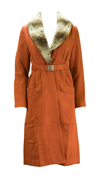 ALICE'S PIG Women's Red Georgette's Glam Wool Coat AP0218A NWT