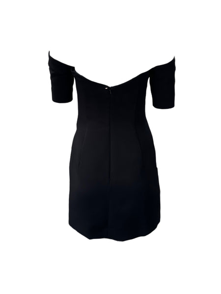 Max Mara Women's Black Gesso Sheath Dress Size 8 NWT