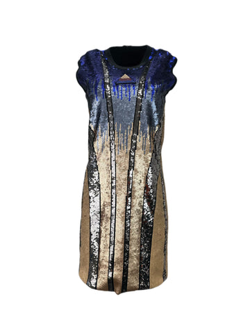Max Mara Women's Sfumatura Paillettes Ghiera Sheath Dress Size L NWT
