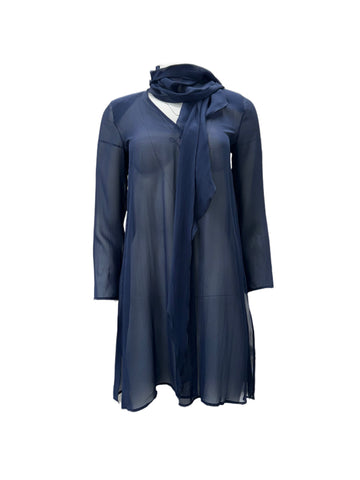 Max Mara Women's Blue Ghirba Open Front Jacket Size 2 NWT