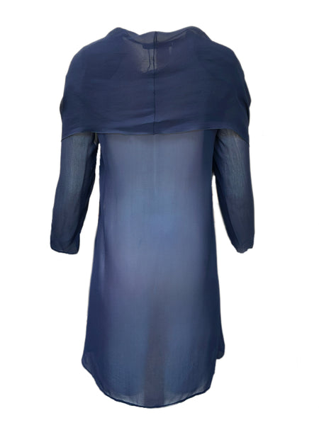 Max Mara Women's Blue Ghirba Pullover Blouse Size 2 NWT