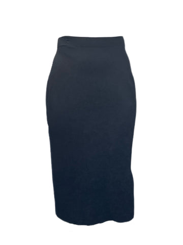 Marina Rinaldi Women's Black Gigi Knitted Straight Skirt Size XL NWT