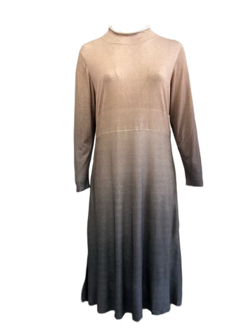 Marina Rinaldi Women's Camel Giorno Knitted Sweater Dress Size XL NWT