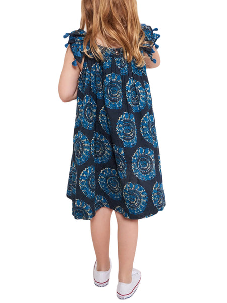 ROBERTA ROLLER RABBIT Girls Indigo Ambrose Vickey Dress $75 NEW