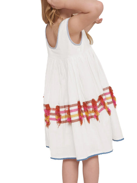 Roberta Roller Rabbit Girls Fez Fringe Aviv Dress 12 Years Multicolor