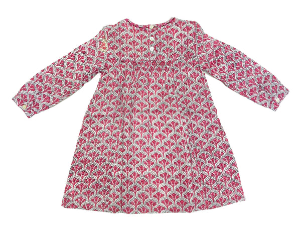 ROBERTA ROLLER RABBIT Girl's Fuchsia Pia Sim Emb Dress $75 NEW