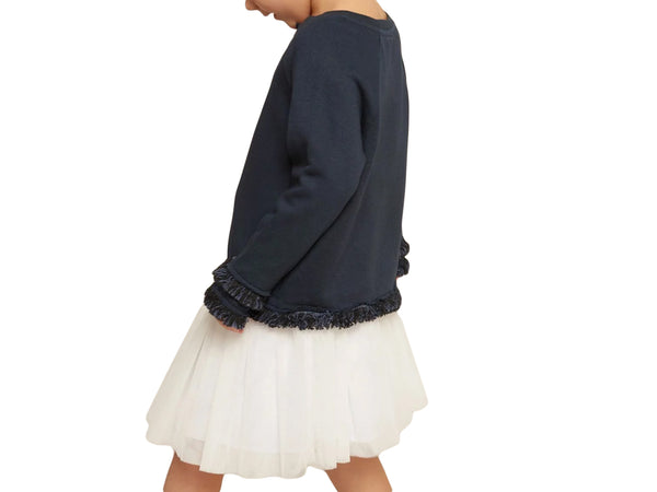 ROBERTA ROLLER RABBIT Little Girls Navy Blue Thuan Sweatshirt 2 Years $55 NEW