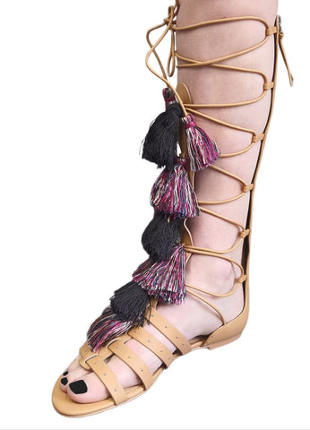 REBECCA MINKOFF Women's Beige Sand Gladiator Cleo Sandals #M3261011 8 NWB