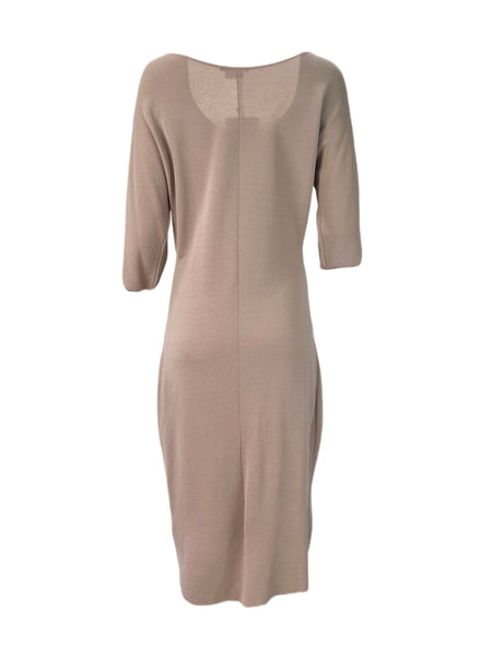 Marina Rinaldi Women's Powder Gladiolo Knitted Midi Dress NWT