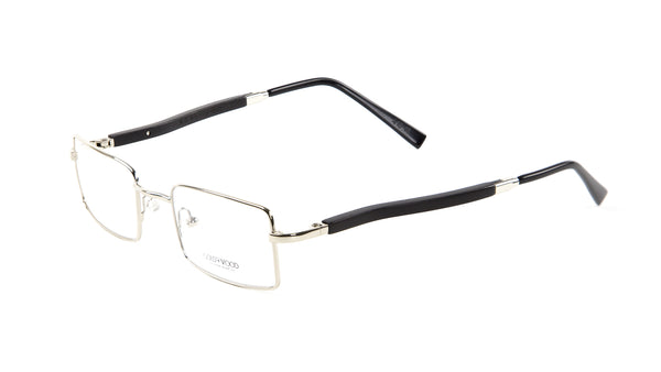 Gold & Wood Monturesd Rectangular Eyeglass Frames 47mm $789 NEW