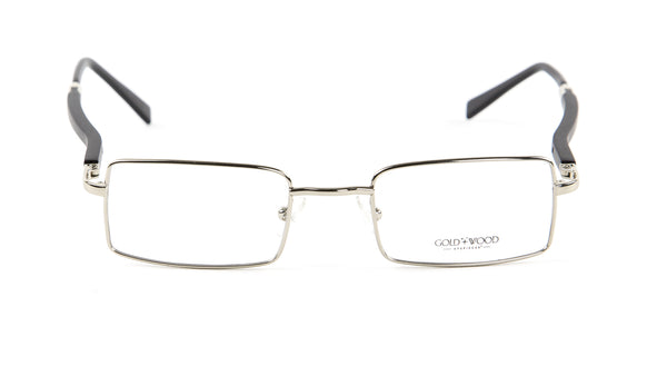 Gold & Wood Monturesd Rectangular Eyeglass Frames 47mm $789 NEW