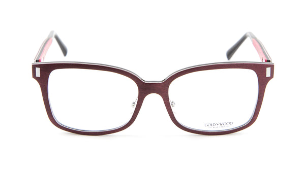 Gold & Wood Orion 07 Square Eyeglass Frames 53mm $789 NEW